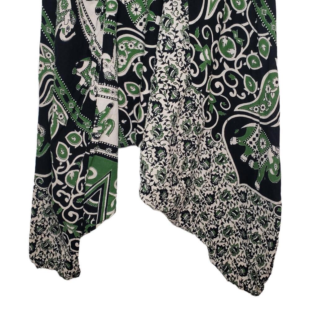 Made in Nepal 100% Wool Sz XS/S Elephant Paisley Print Harem Pant(1861) - Picture 2 of 5